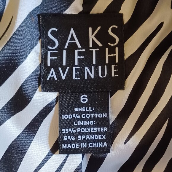 EUC! Vintage Saks of Fifth Avenue Black Trench Coat Size 6 - Picture 3 of 3